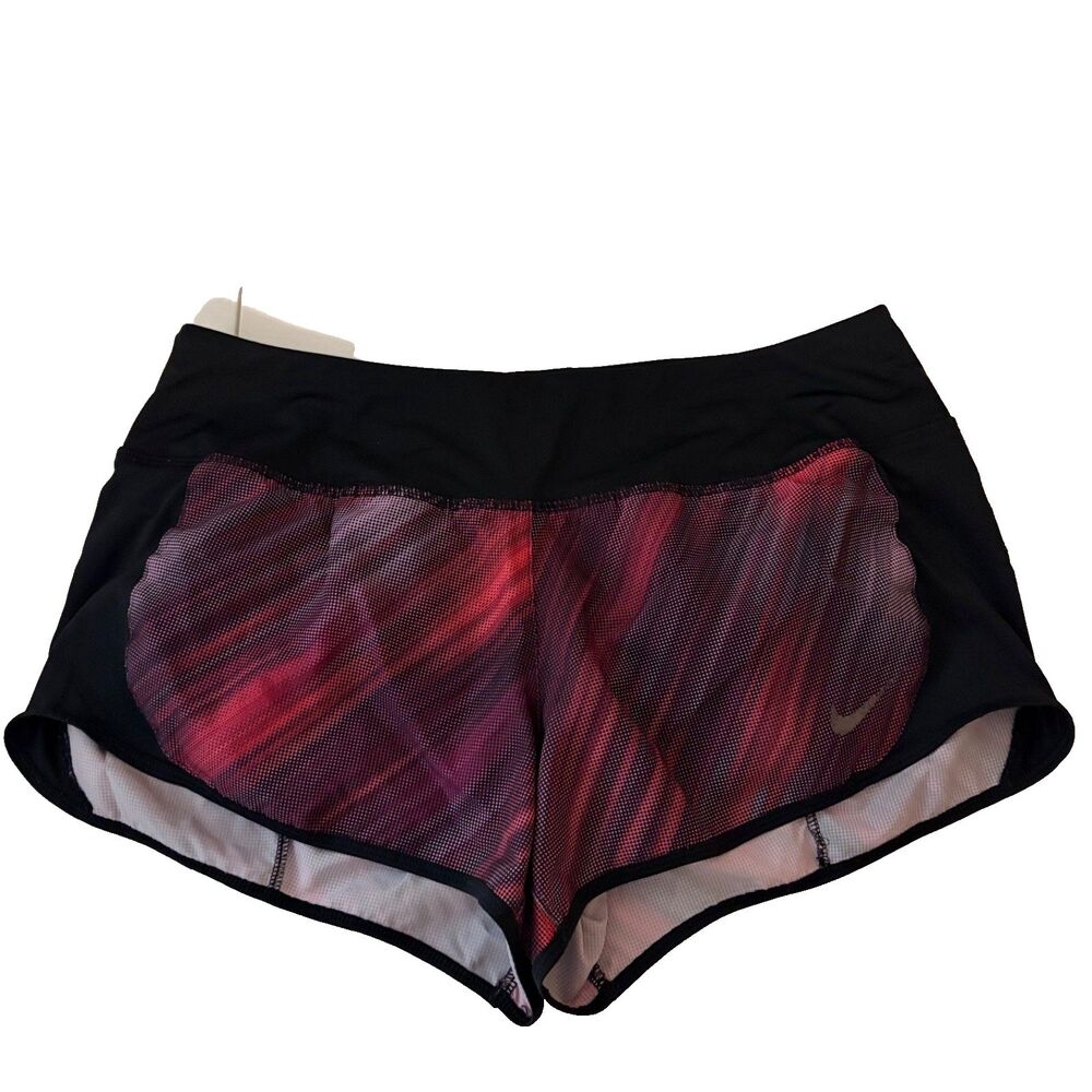 Nike Dri-Fit Shorts Women's Medium Printed Pull On Lined Drawstring Active